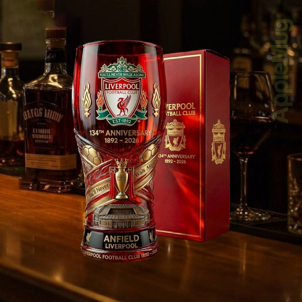 Liverpool Football Club 134Th Anniversary Beer Glass