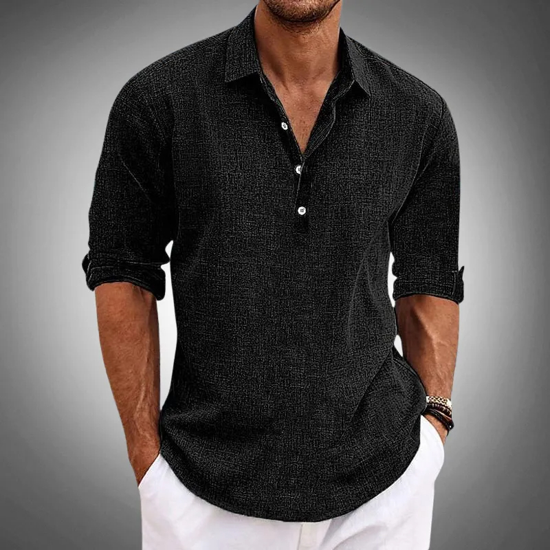 Classic High-Quality Cotton and Linen Shirt