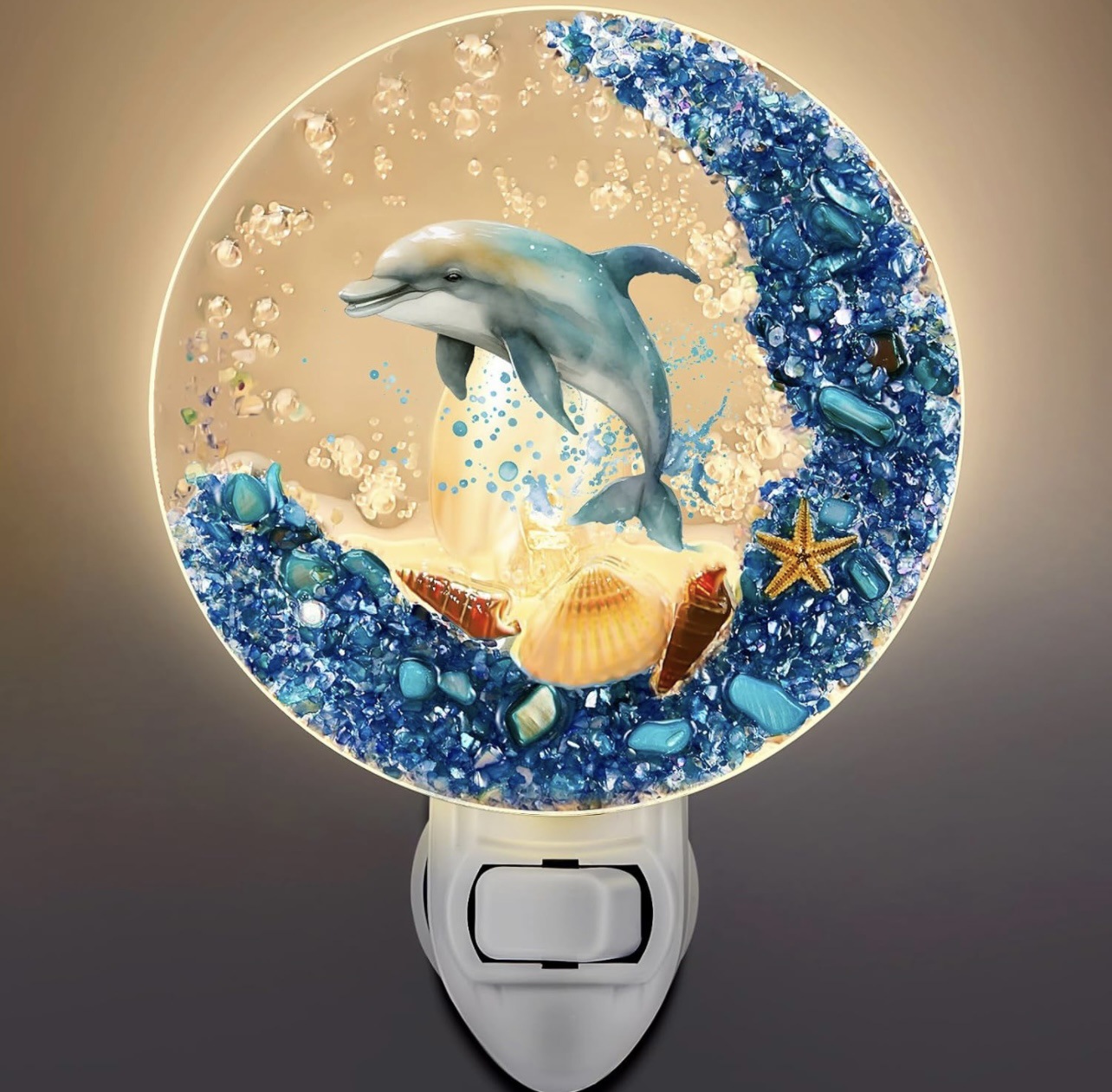 Dolphin Decor Ocean Animal Decorative Night Light