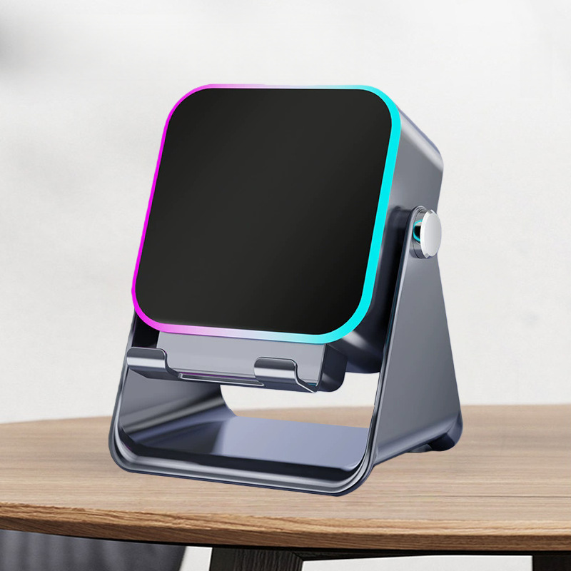 Smart Wireless Induction Speaker Phone Stand with Bluetooth 5.3 & RGB Light