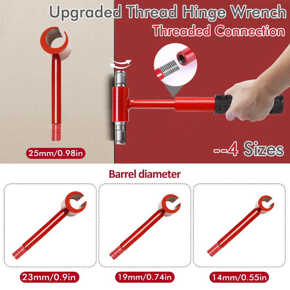 4-Piece Door Hinge Adjustment Wrench Set