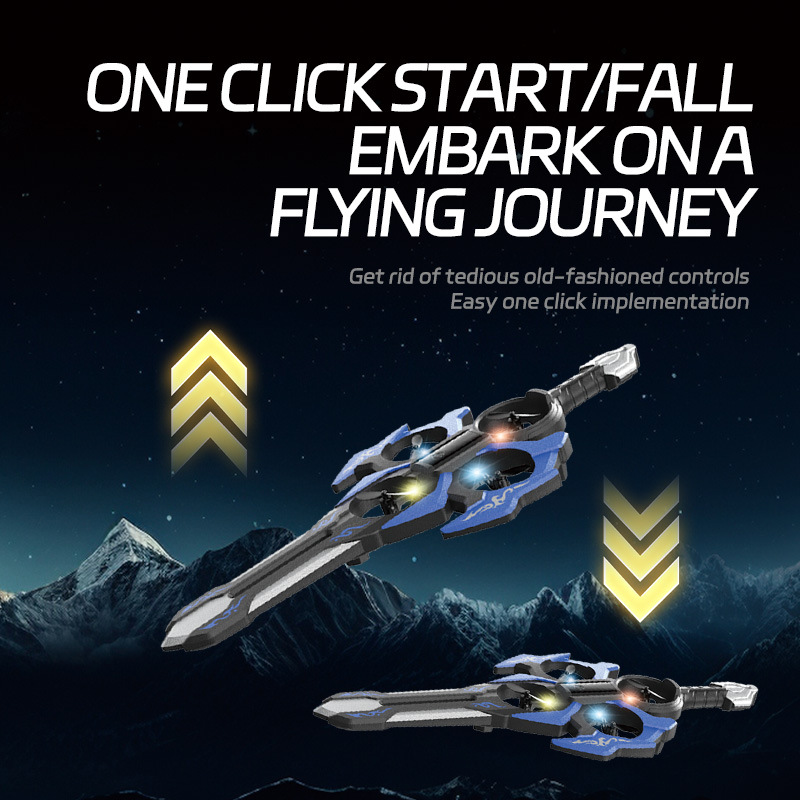 360 Degree Rolling Gesture Control Flying Sword Rc Airplane