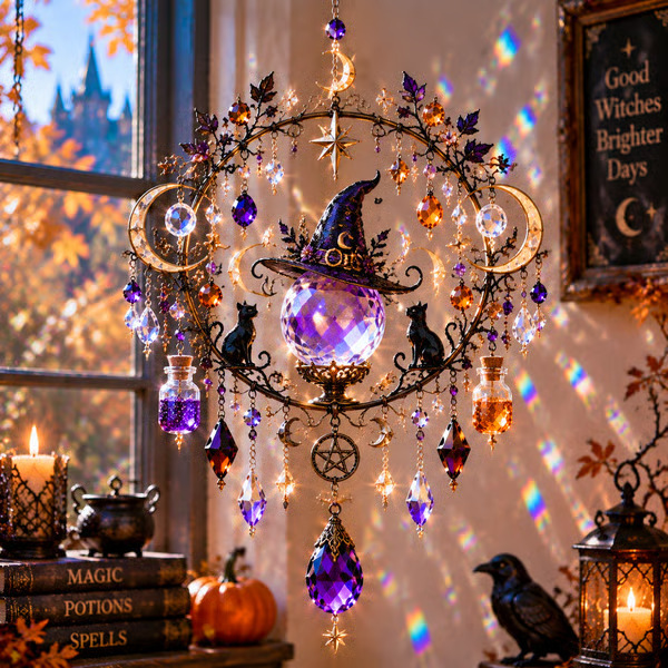 Halloween Crystal Suncatcher