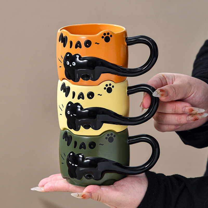 Naughty cat coffee Mugs