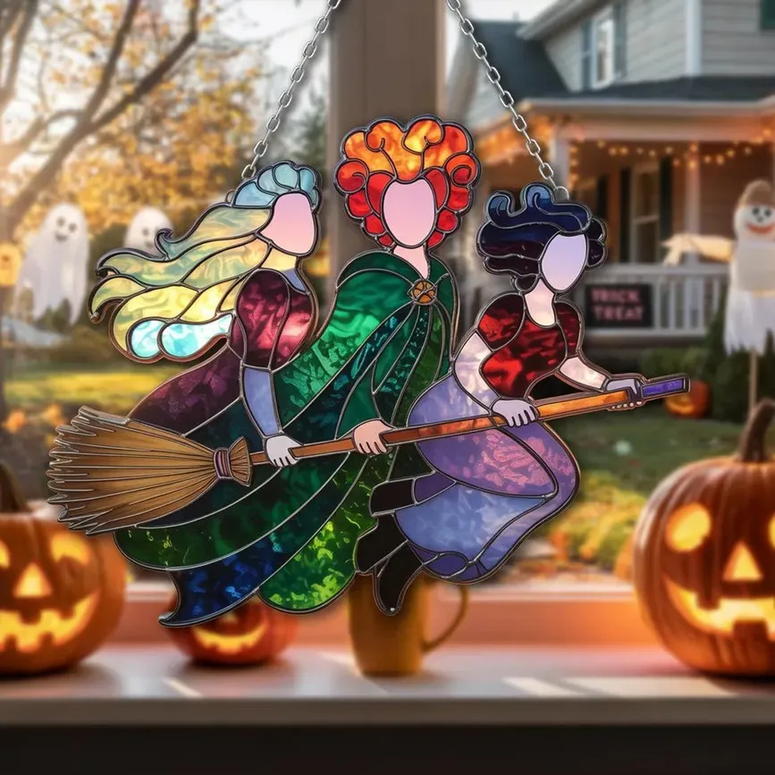 🧙🧹Halloween Witch Suncatcher