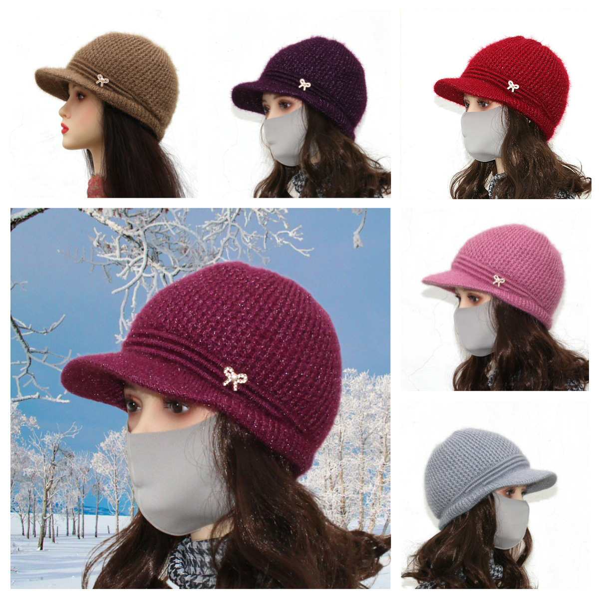 Women's Brimmed Winter hat