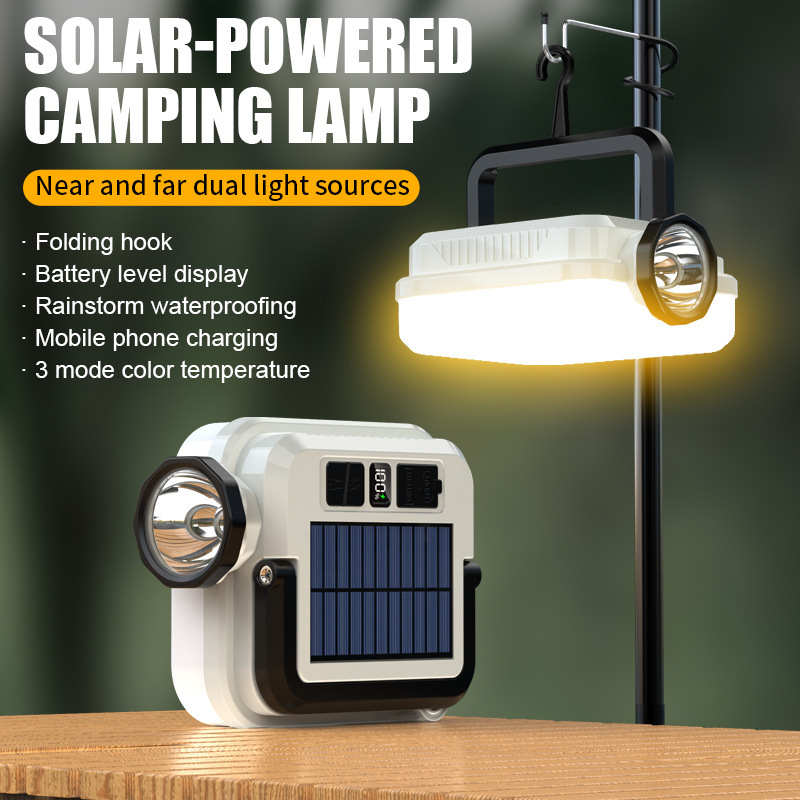 Solar Rechargeable LED Camping Lantern