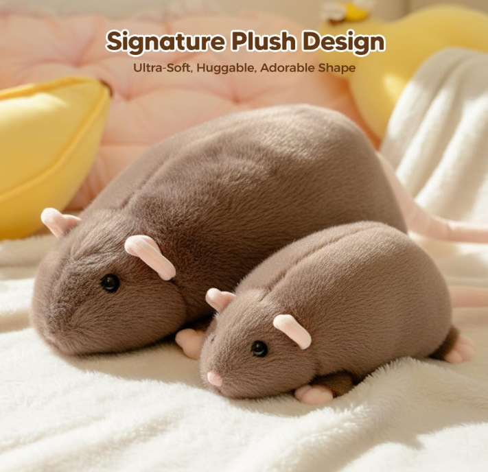 🐭 Warm Hug Mouse Pillow — Your Softest Comfort Companion
