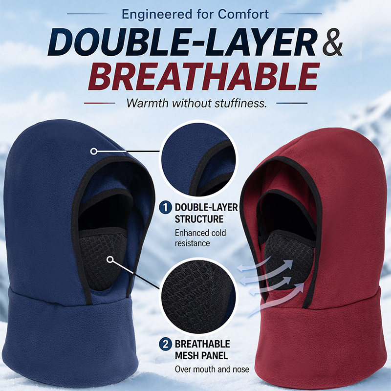 Thermal Fleece Balaclava Windproof Winter Ski Mask