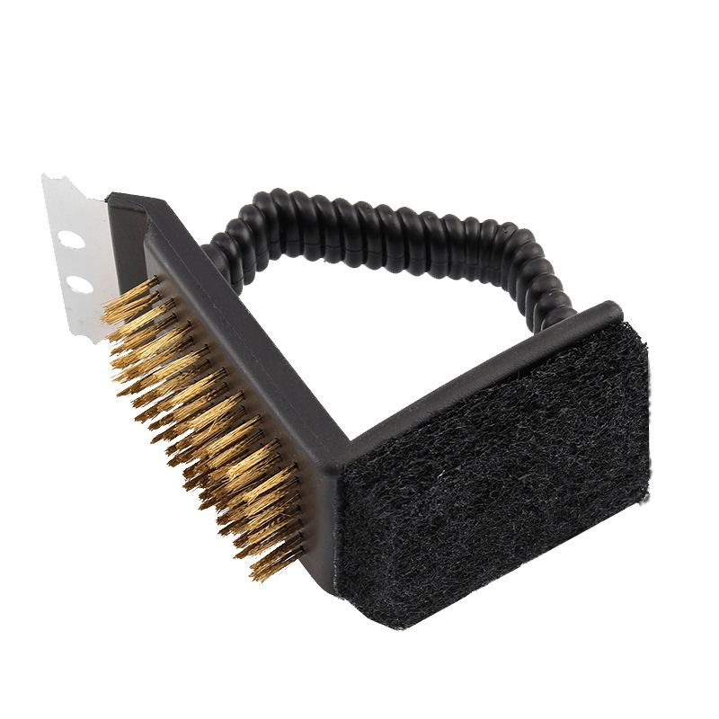 3 in 1 BBQ Grill Cleaner Brush With Scraper