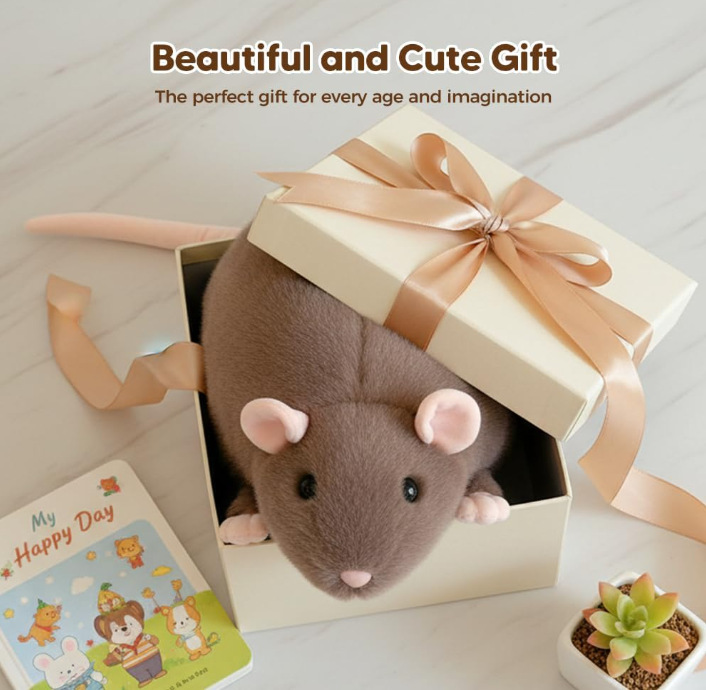 🐭 Warm Hug Mouse Pillow — Your Softest Comfort Companion