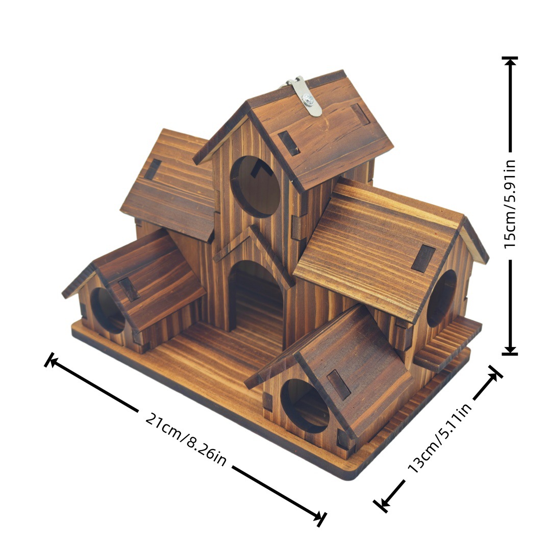 Rustic Wooden Birdhouse🏠🐦🌿