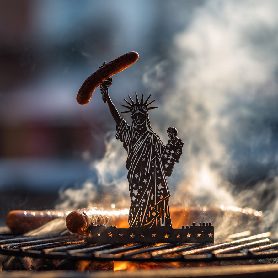 2 PCS Funny Hot Dog Holders For Grill