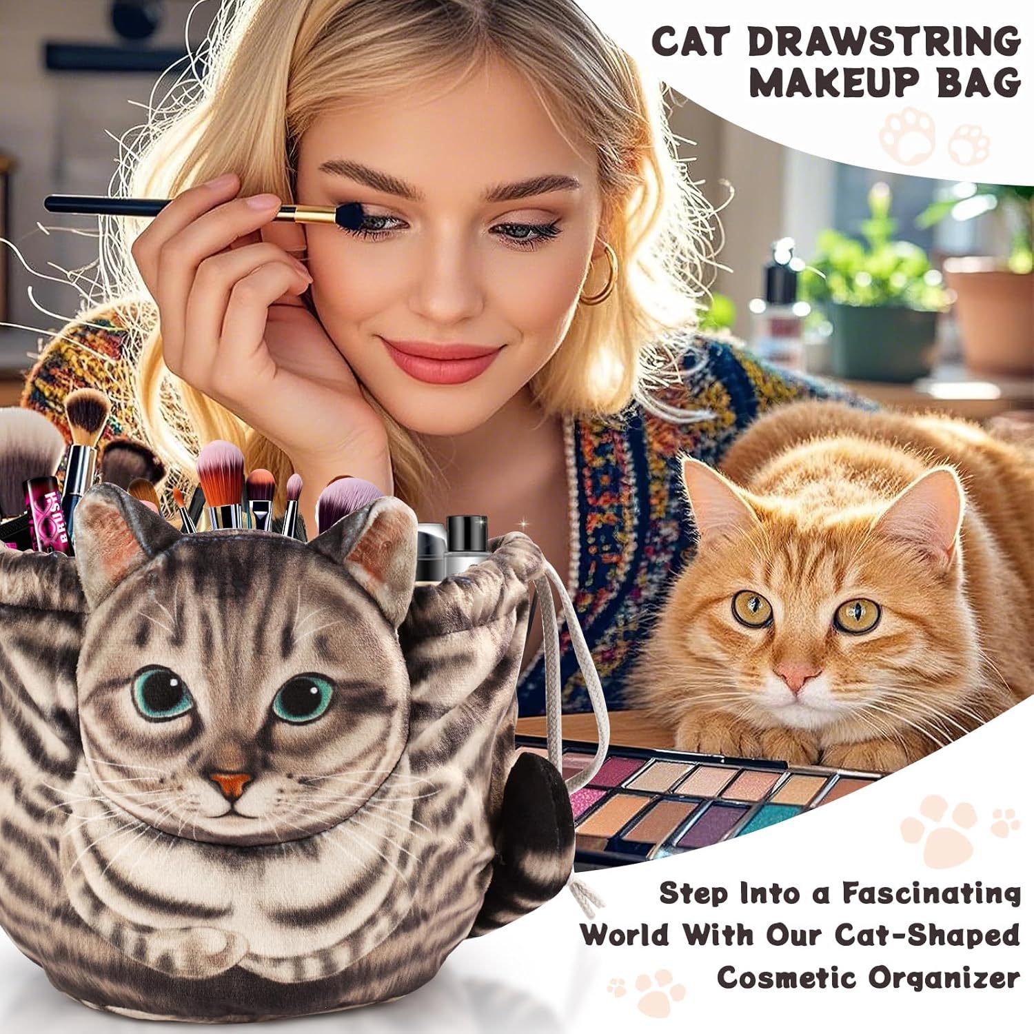 🎁Last Day Promotion 49% OFF🔥Cute Cat Shape Storage Bag