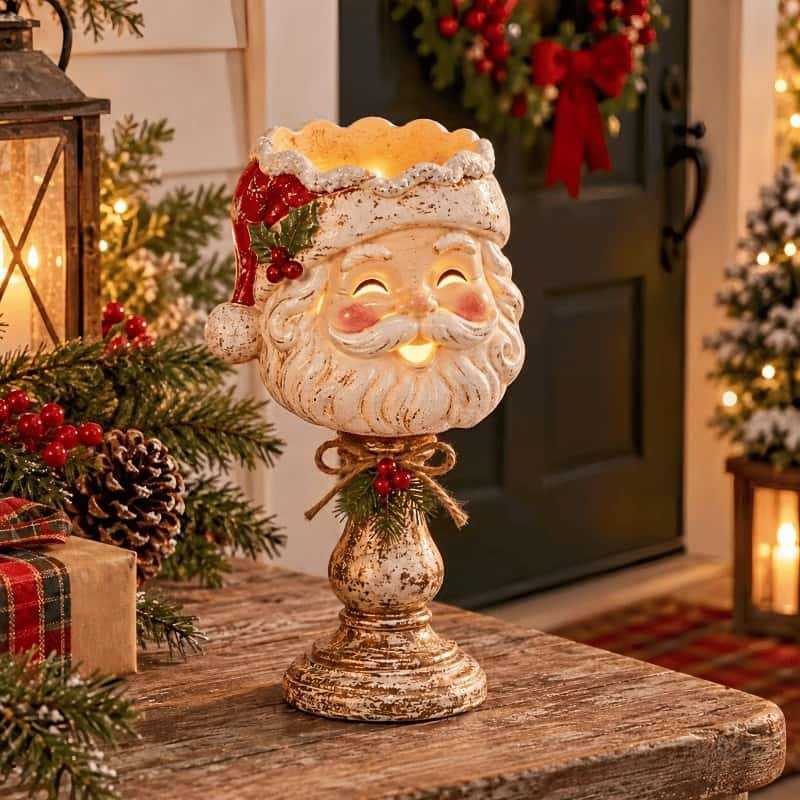 Christmas Heirloom Glow Candle Holder Collection