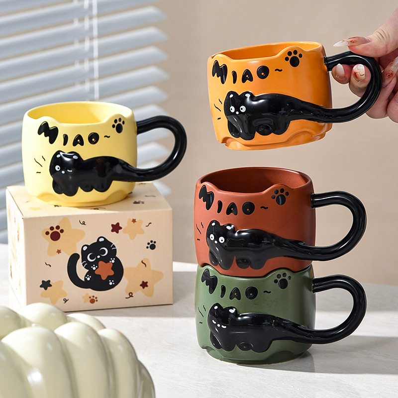 Naughty cat coffee Mugs