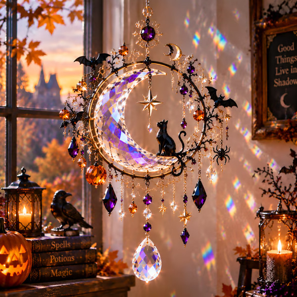 Halloween Crystal Suncatcher