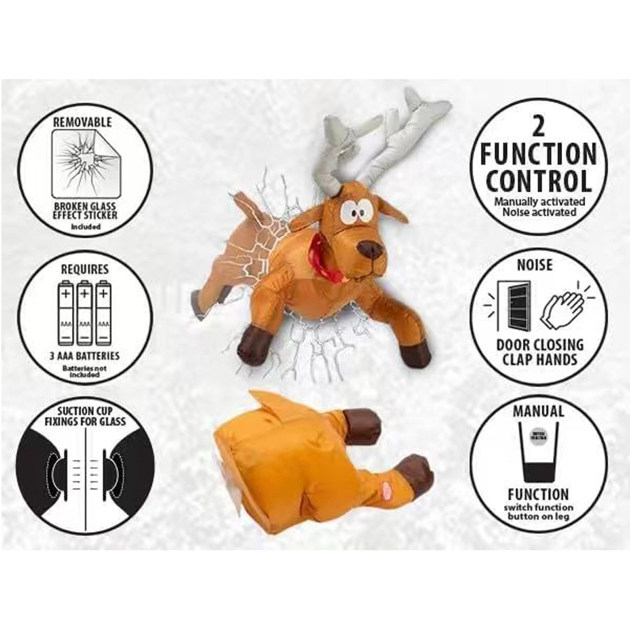 🎅🫎Crashing Reindeer & Santa Set