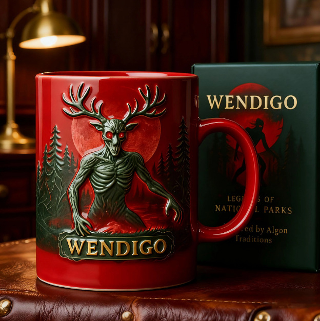 🔥 Last Day 50% OFF – 🦌 Wendigo Ceramic Mug ☕