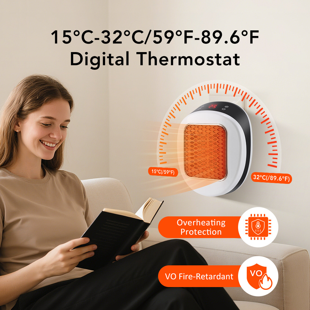 Rapid And Powerful Heating In 30 Seconds - Wall-Mounted Heater
