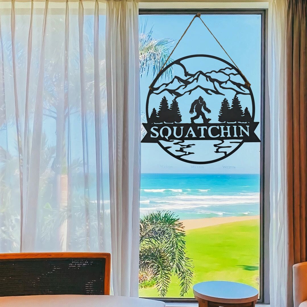 Welcome Sasquatch Metal Sign