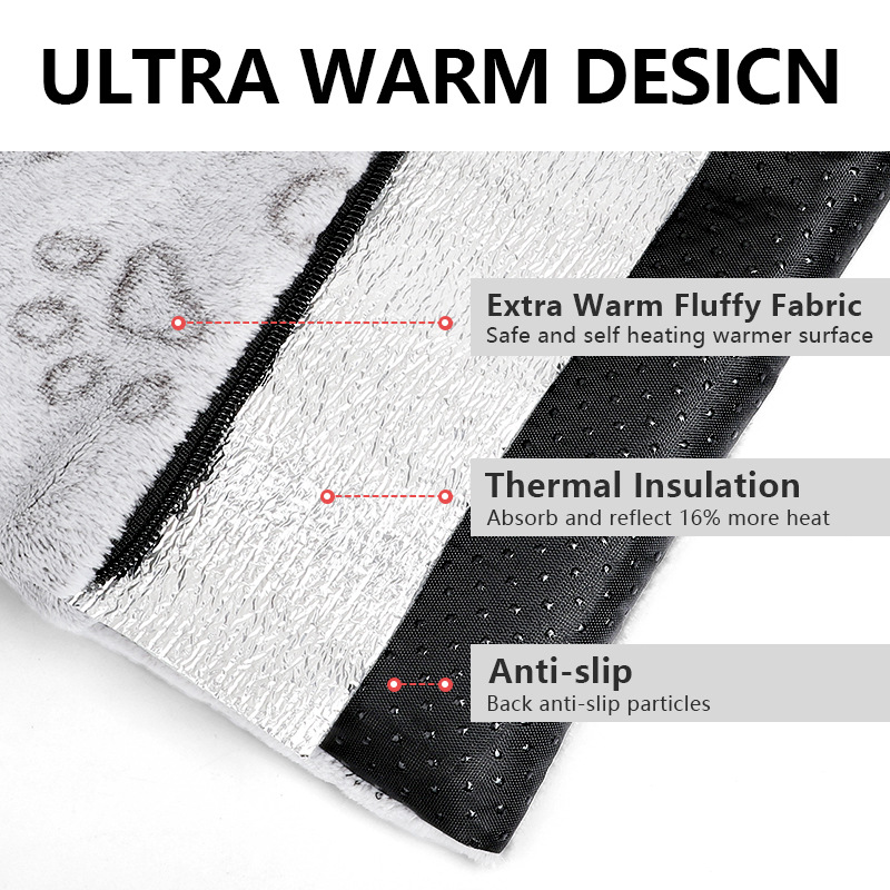 Self Warming Pet Bed Self Heating Pet Mat for Indoor Outdoor