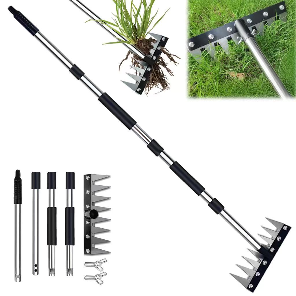Multi-Purpose Carbon Steel Garden Rake
