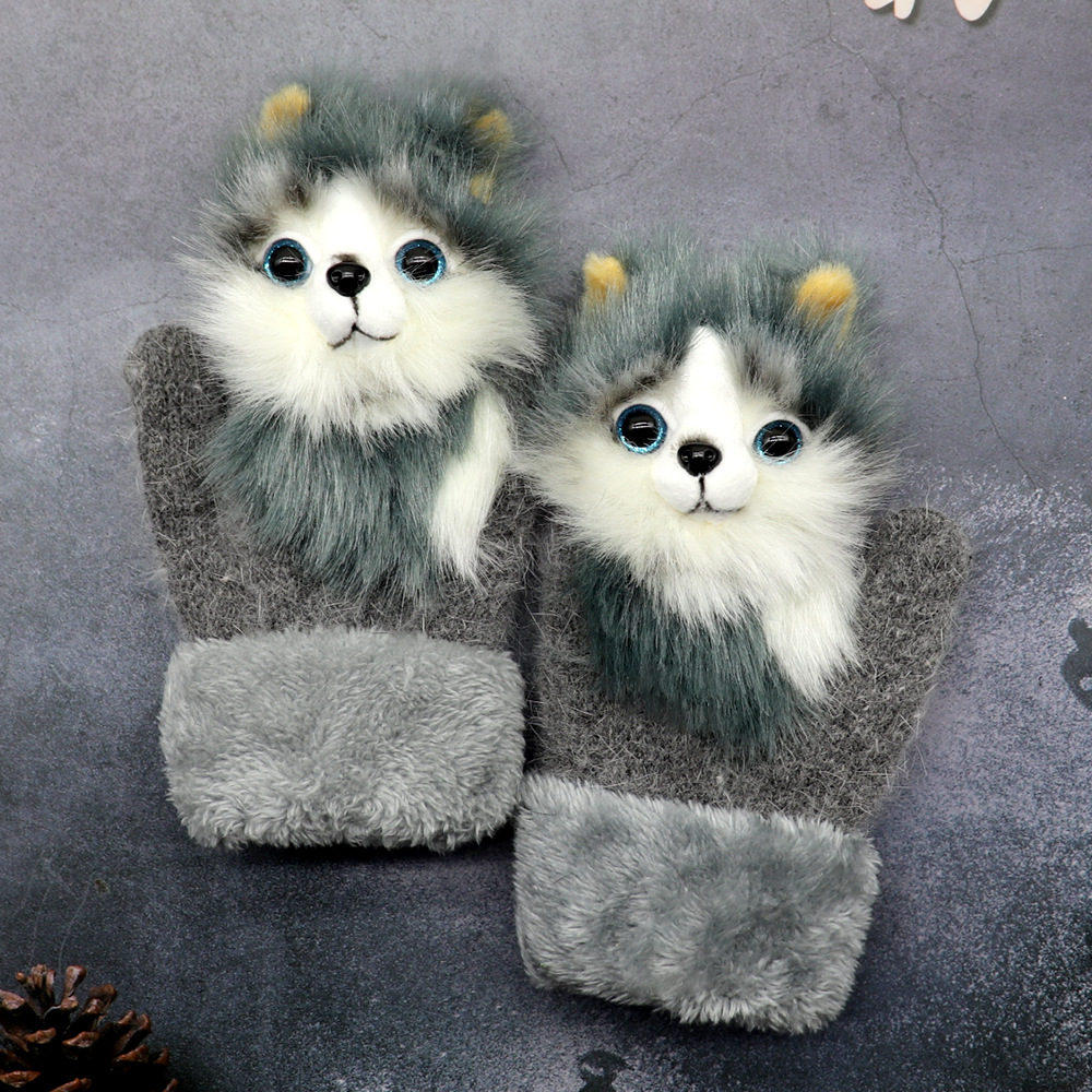 🎉The Perfect Gift ✨Hand-knitted animal Mittens