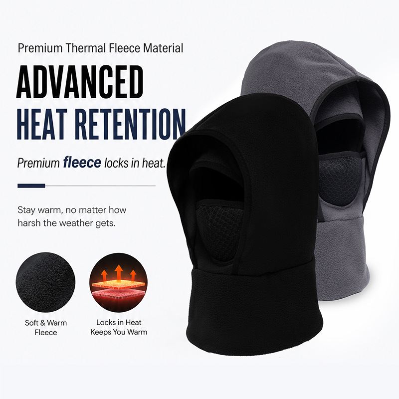 Thermal Fleece Balaclava Windproof Winter Ski Mask