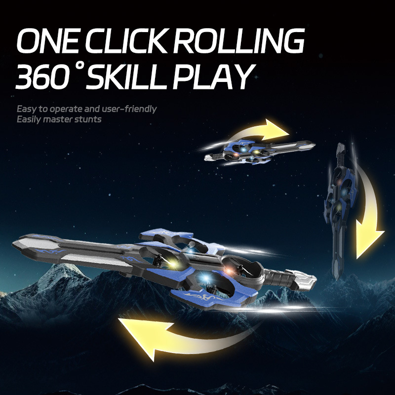 360 Degree Rolling Gesture Control Flying Sword Rc Airplane
