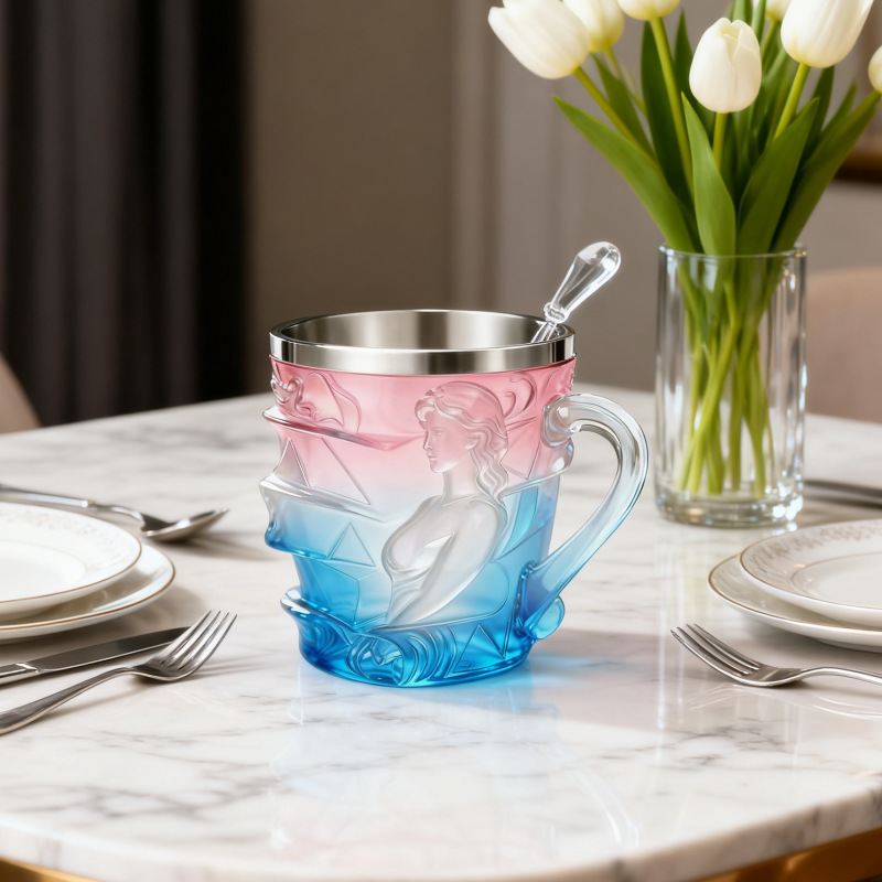 📚✨ The Painted Glass Book Muse Mug