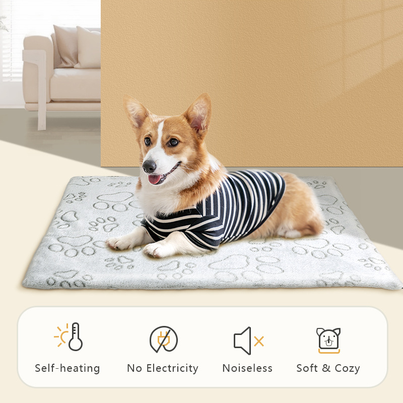Self Warming Pet Bed Self Heating Pet Mat for Indoor Outdoor