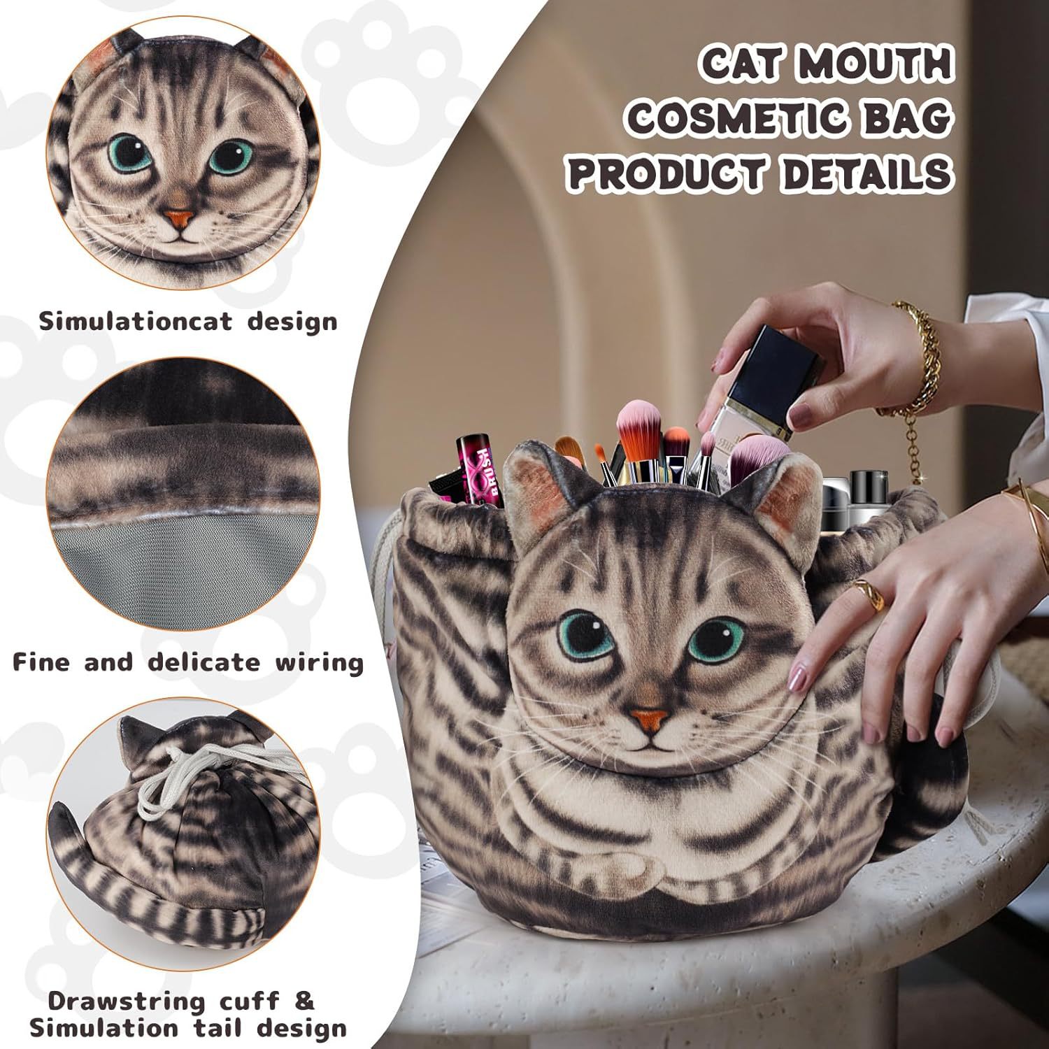 🎁Last Day Promotion 49% OFF🔥Cute Cat Shape Storage Bag