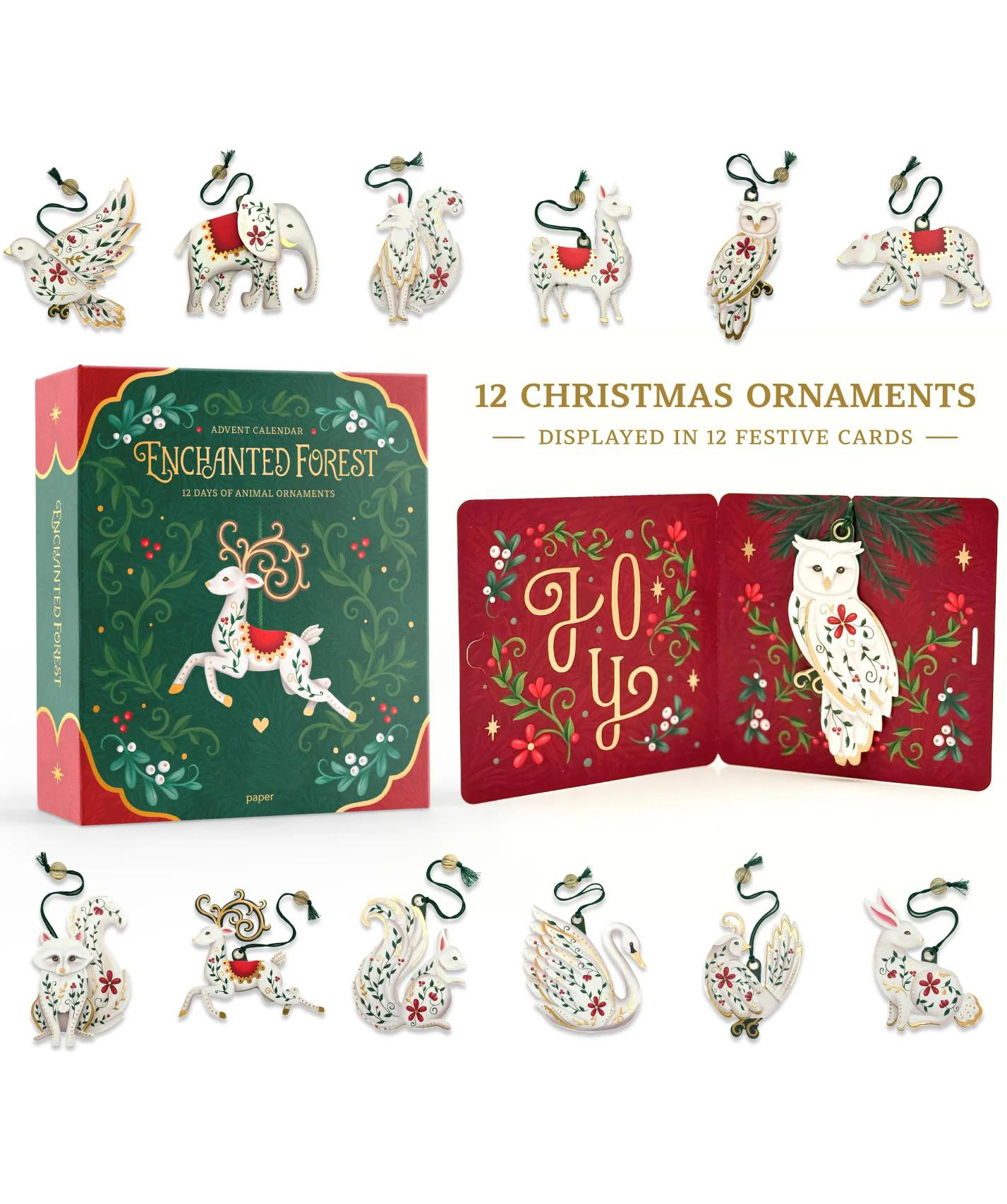 12 Days of Enchanted Forest Ornaments Advent Calendar
