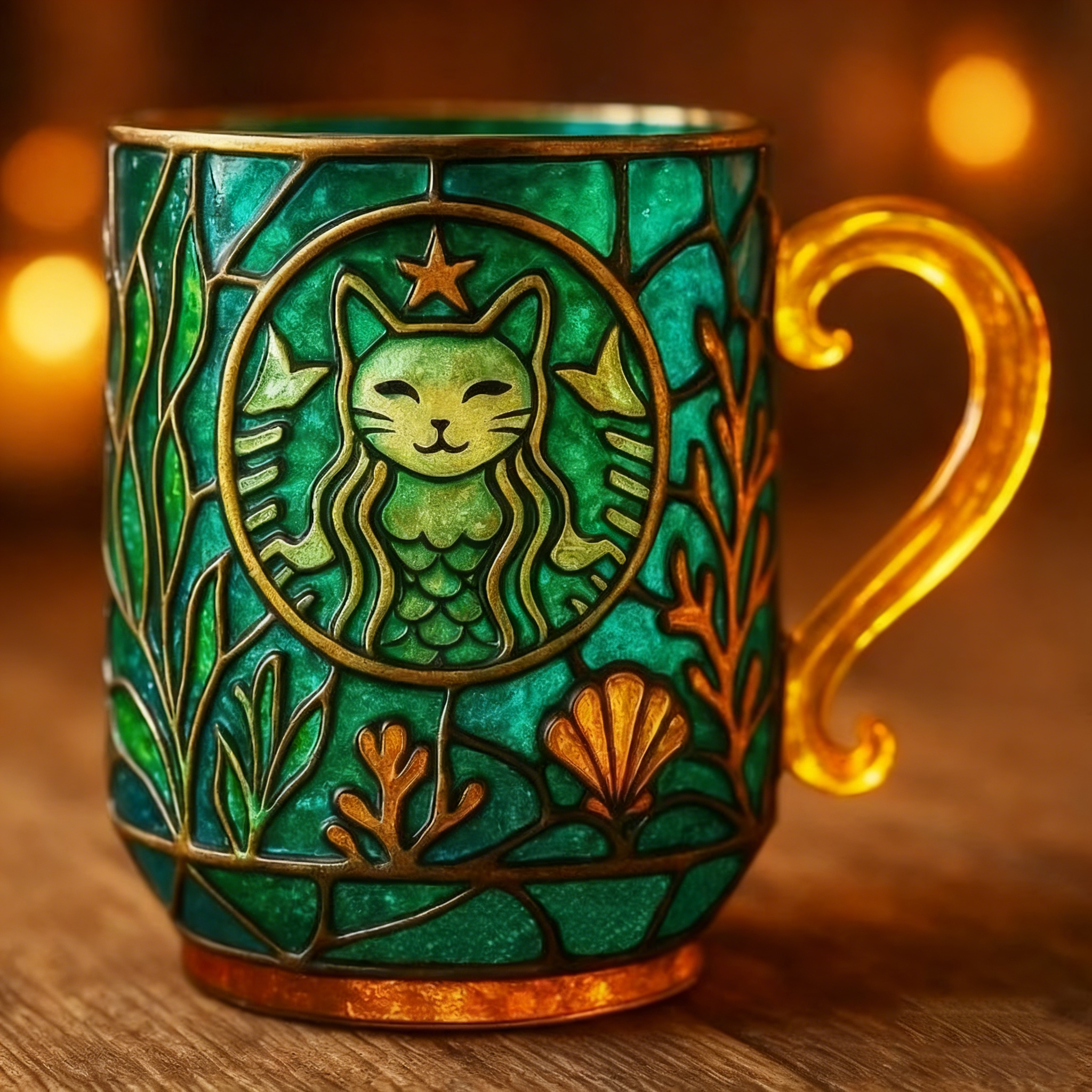 New product: Siren the Star Cat – Emerald Brewing Glass