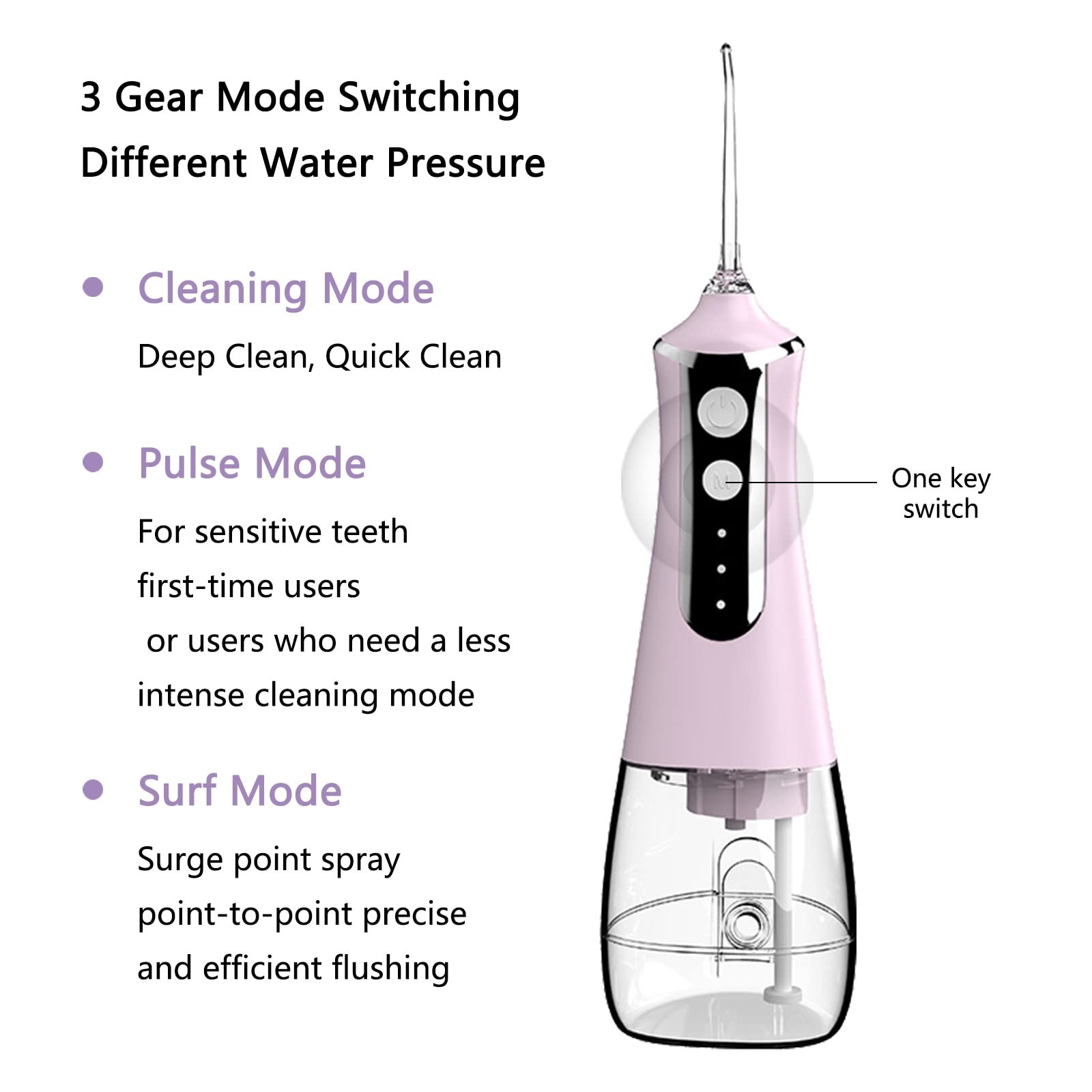 Portable Rechargeable Cordless Oral Irrigator 300ML