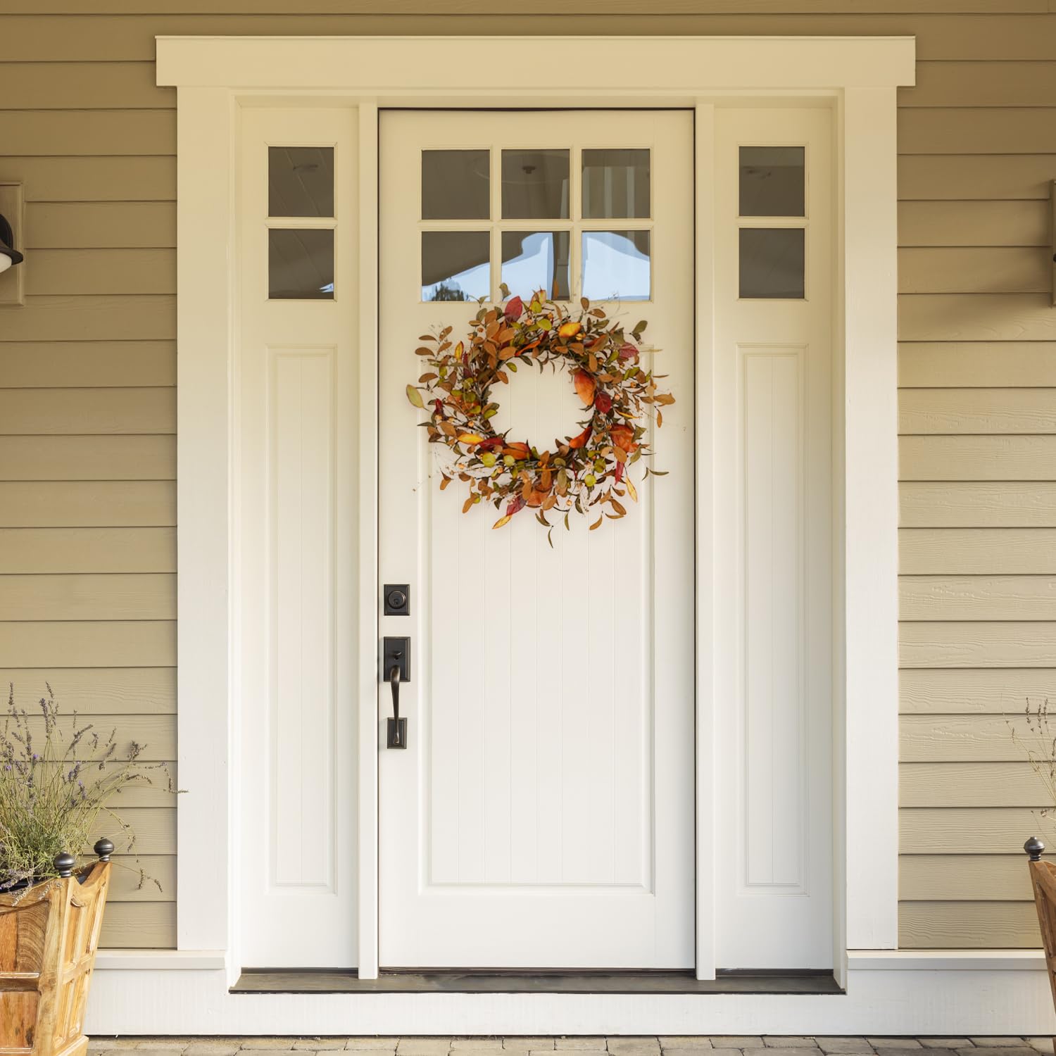 Fall wreath for the front door