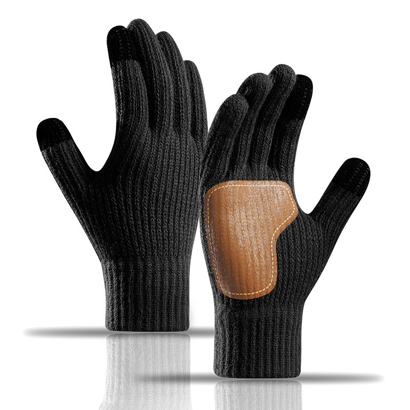 Womens Gloves with Touchscreen Wool Knit