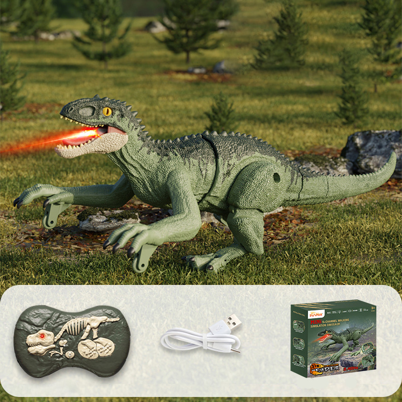 Remote Control Dinosaur Toys, Walking Robot Dinosaur w/ Roaring Sounds