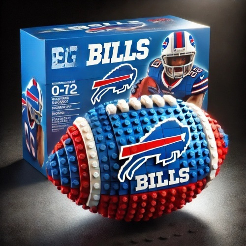 NFL Team Brick Football Ball Building Set