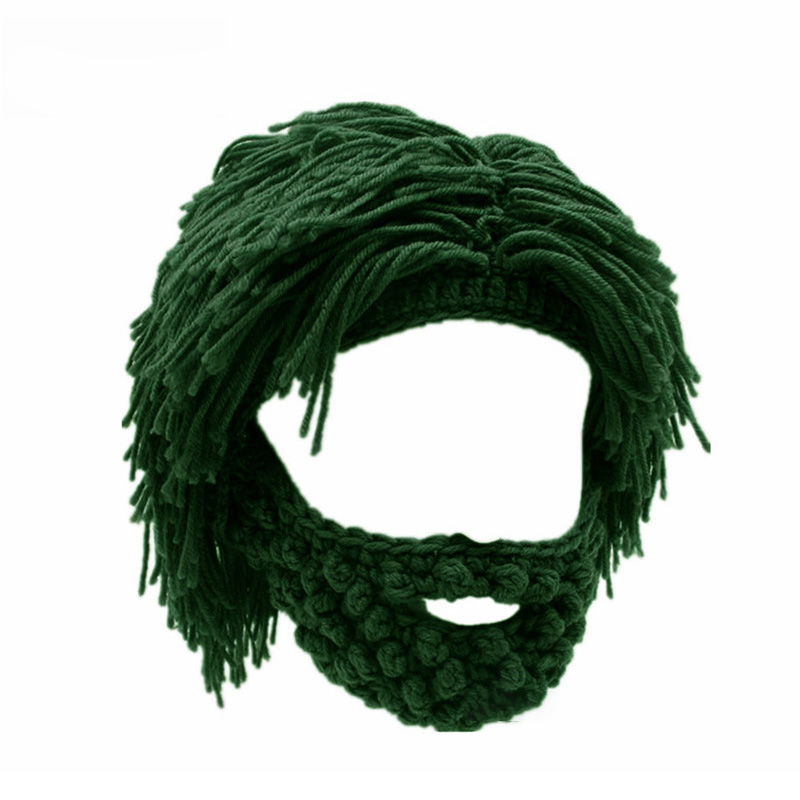 Handmade Crochet Beard and Long Hair Set