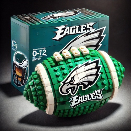 NFL Team Brick Football Ball Building Set