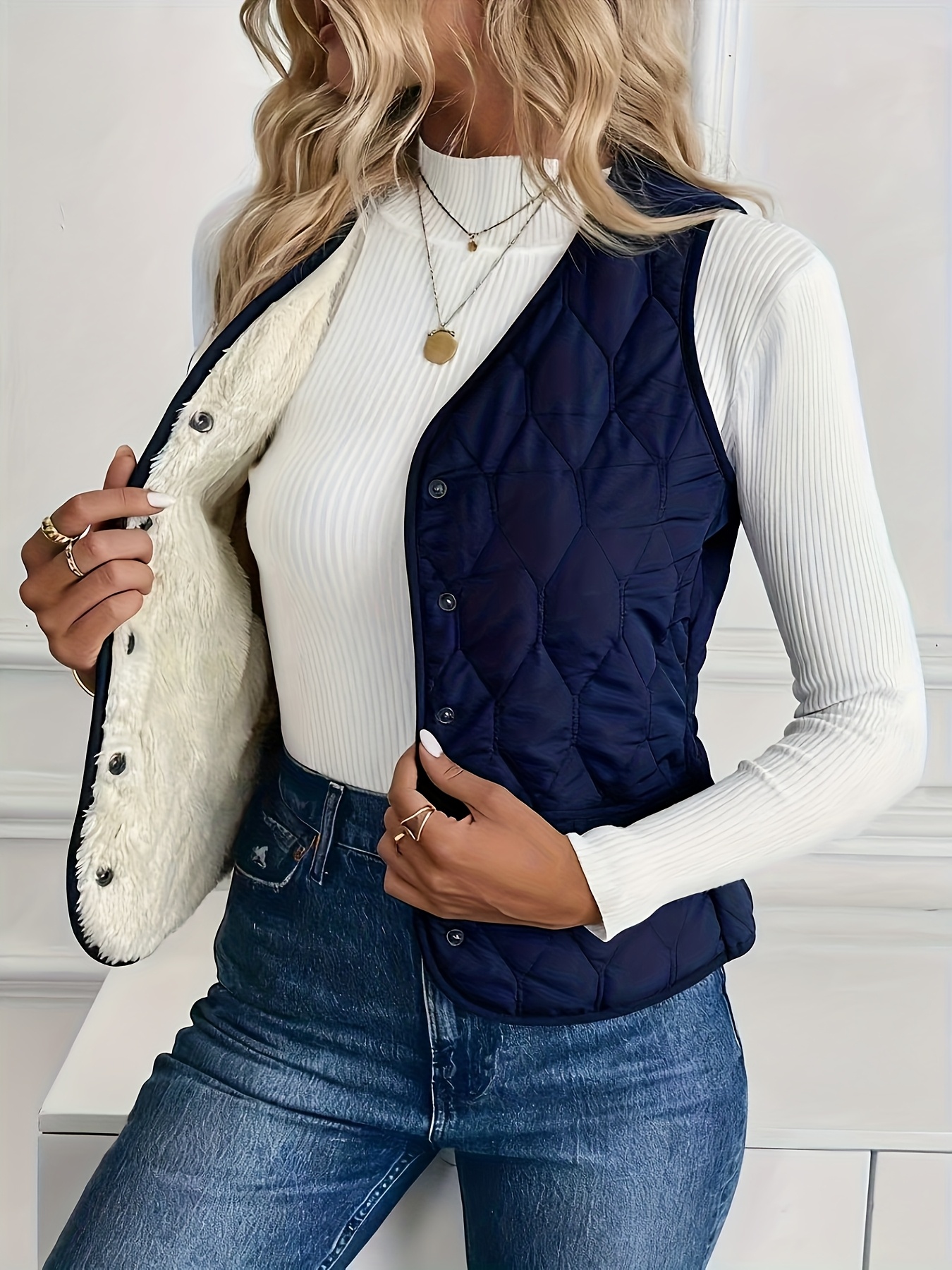 Women's Elegant Winter Vest Jacket