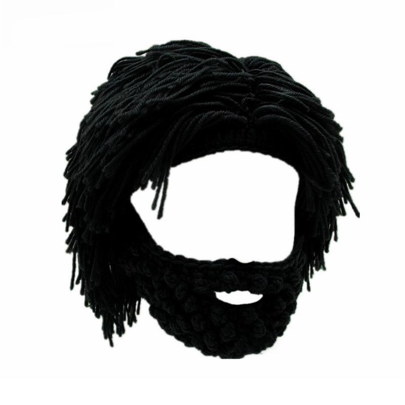 Handmade Crochet Beard and Long Hair Set
