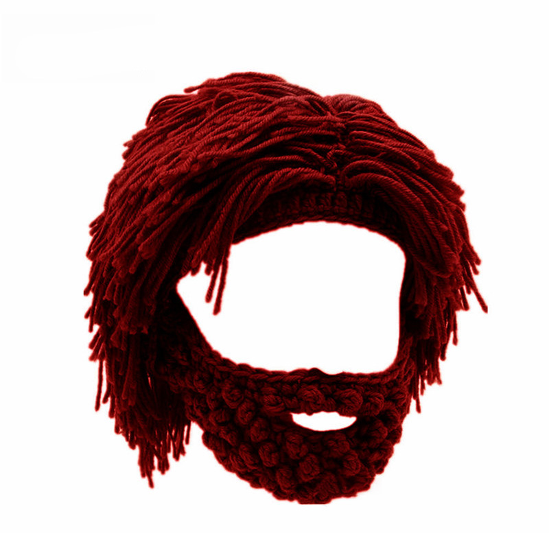 Handmade Crochet Beard and Long Hair Set