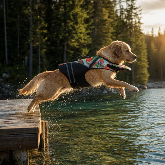 Dog Life Jacket with Head Support