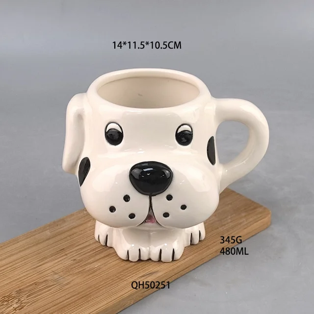 Dachshund Mug Ceramic Funny Dog Lover Gift 3D Sausage Dog Coffee Cup