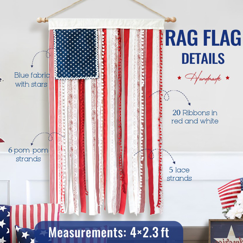 Independence Day Decoration American Flag Banner