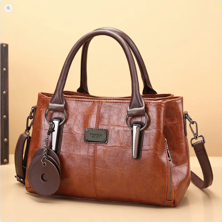 Women’S Stylish Vintage Boston Bag – Spacious Multi-Layer Handbag