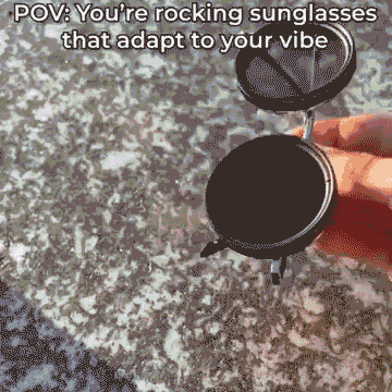 1-9 Gears Adjustable Zoom Sunglasses